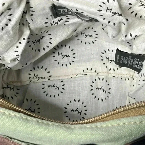 Myra Leaf Print Multicolor Small Cross Body Bag - Picture 8 of 13